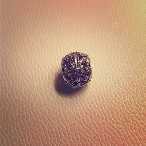 Pandora vintage Fleur-de-lys silver charm